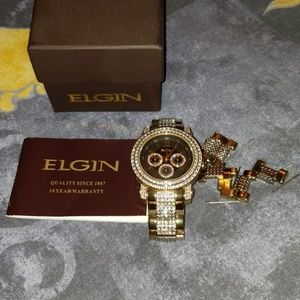 Gold elgin watch.